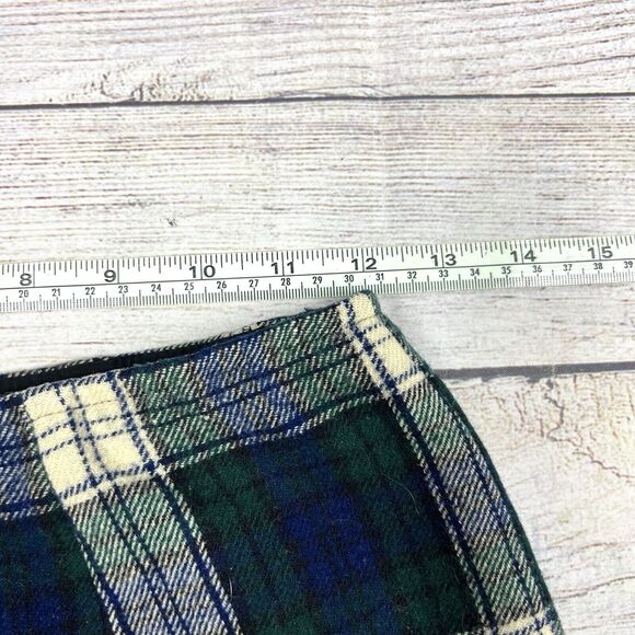 Vintage Pendleton Women’s Wool Pants Trousers 24x29 USA Made Plaid Green - Picture 9 of 11